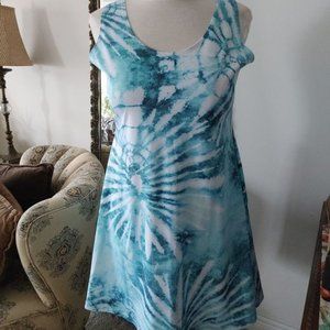 A line blue white skater style plus size 2x 3x